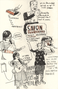 2007 - En Marge / Paris - Dessin de Benoit Guillaume - Savon Tranchand