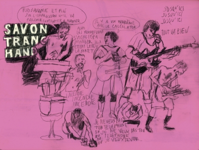 2012 - Mains d'Oeuvres / St Ouen - Dessin de Benoit Guillaume - Savon Tranchand